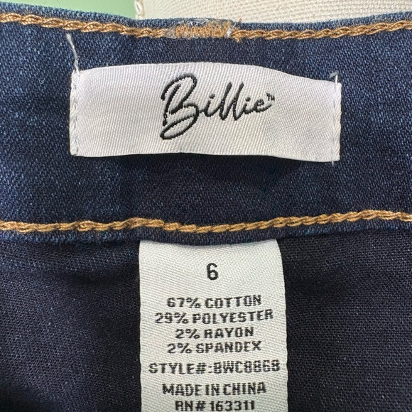 Women's Dark Blue Jeans Capri - Picture 3 of 3